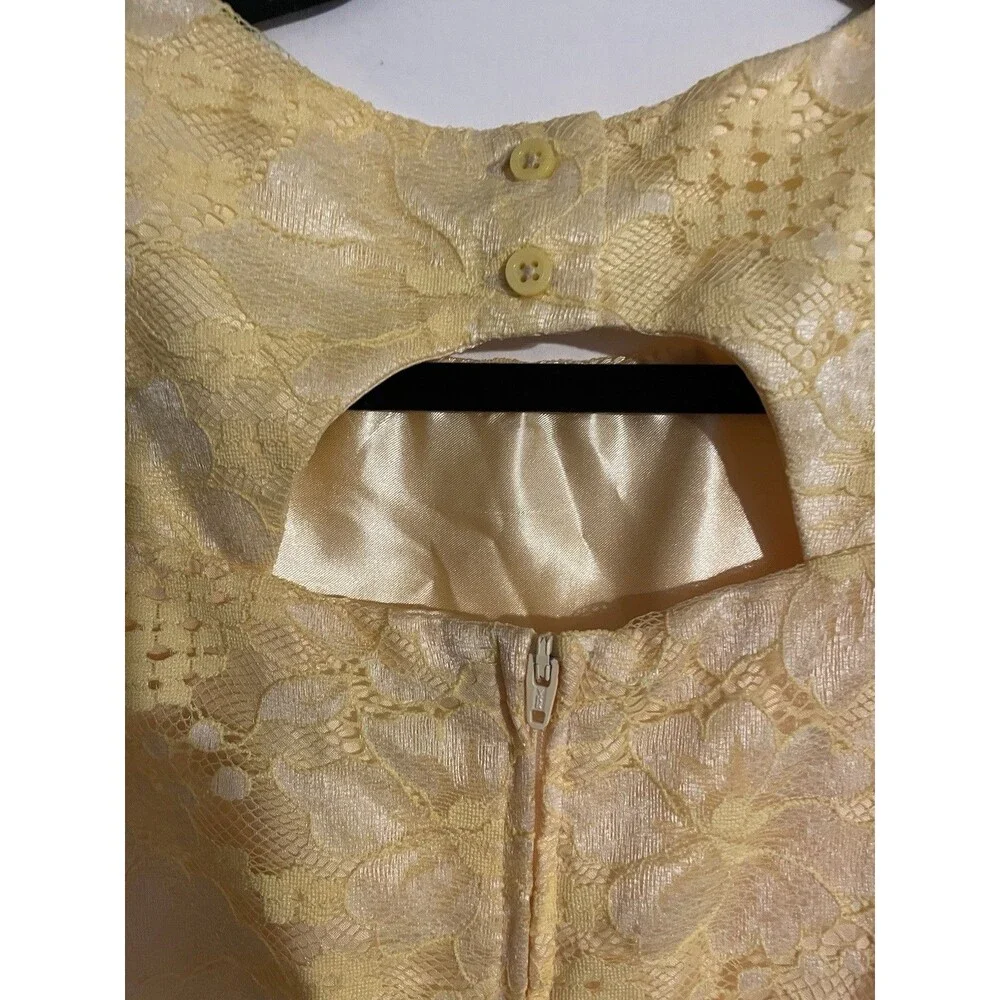 Girls' Yellow Floral Dress Size 8